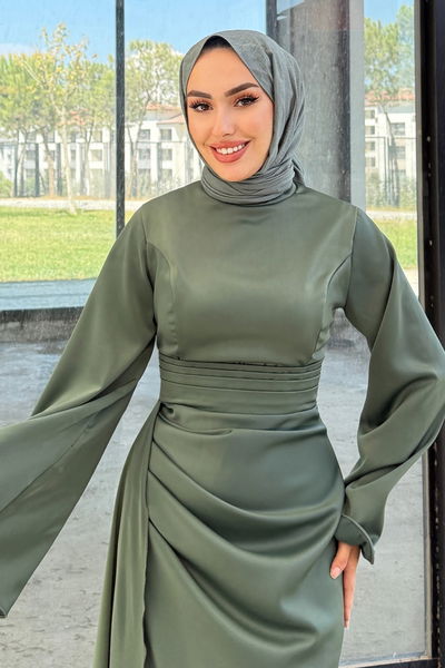 A.L.G. - Evening Dress 4623ALG474-MS Khaki - 393216