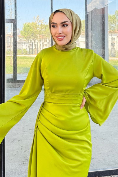 A.L.G. - Evening Dress 4623ALG474-MS Oil Green - 393218