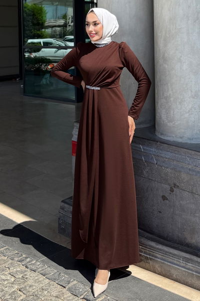 A.L.G. - Evening Dress 4645ALG474-MS Brown - 370945