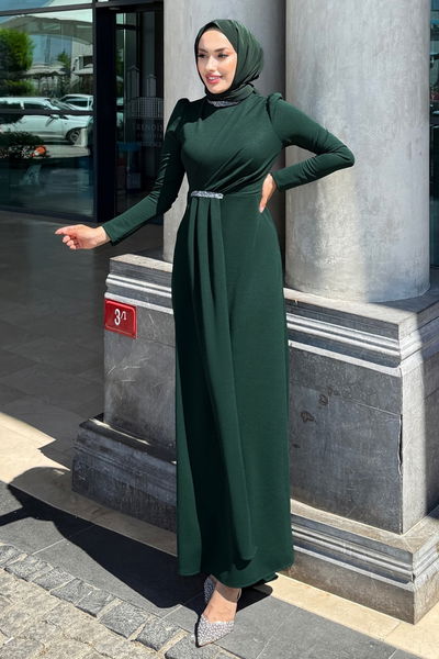 A.L.G. - Evening Dress 4645ALG474-MS Emerald - 370966