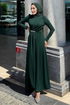 Evening Dress 4645ALG474-MS Emerald - Thumbnail
