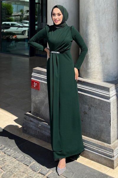 A.L.G. - Evening Dress 4645ALG474-MS Emerald - 370969