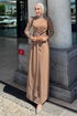 فستان سهرة بيج 4645ALG474-MS - Thumbnail