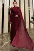 Evening Dress 4662ALGK1170-MS Burgundy - Thumbnail