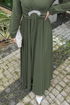 Evening Dress 4695ALGK1170-MS Khaki - Thumbnail
