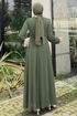 فستان سهرة اخضر عفني 4695ALGK1170-MS - Thumbnail