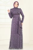 D.M.N. - Evening Dress 4884D170-MS Dark Lilac
