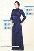 Evening Dress 4884D170-MS Navy Blue - Thumbnail