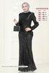 Evening Dress 4886D170-MS Black - Thumbnail