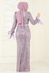 Evening Dress 4886D170-MS Lilac - Thumbnail