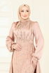 فستان سهرة ذهبي 4928D170-MS - Thumbnail