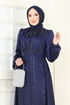 فستان سهرة كحلي 4928D170-MS - Thumbnail