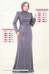 Evening Dress 4929D170-MS Dark Lilac - Thumbnail