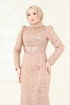 فستان سهرة ذهبي 4929D170-MS - Thumbnail