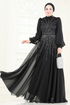 Evening Dress 4953D170-MS Black - Thumbnail