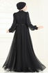 فستان سهرة أسود 4953D170-MS - Thumbnail