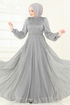 Evening Dress 4953D170-MS Gray - Thumbnail