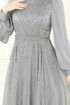 Evening Dress 4953D170-MS Gray - Thumbnail