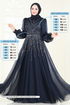 Evening Dress 4953D170-MS Navy Blue - Thumbnail