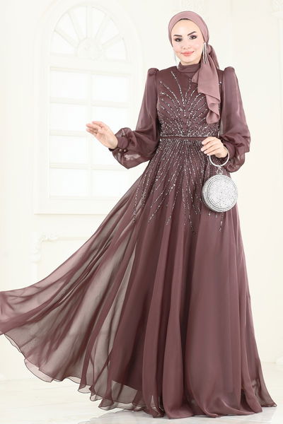 D.M.N. - Evening Dress 4953D170-MS Powder Vision - 360542