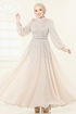 Evening Dress 4953D170-MS Stone - Thumbnail