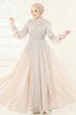 Evening Dress 4953D170-MS Stone - Thumbnail