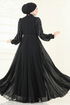 فستان سهرة أسود 4992D170-MS - Thumbnail
