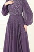 Evening Dress 4992D170-MS Dark Lilac - Thumbnail