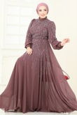 D.M.N. - Evening Dress 4992D170-MS Dark Rose Dusky