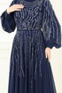 Evening Dress 4992D170-MS Navy Blue - Thumbnail