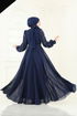 Evening Dress 4992D170-MS Navy Blue - Thumbnail