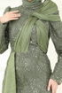 Evening Dress 5070D170-MS Khaki - Thumbnail