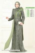 Evening Dress 5070D170-MS Khaki - Thumbnail