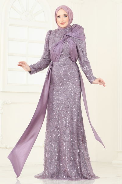D.M.N. - Evening Dress 5070D170-MS Lilac - 360664
