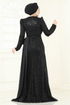 Evening Dress 5076D170-MS Black - Thumbnail