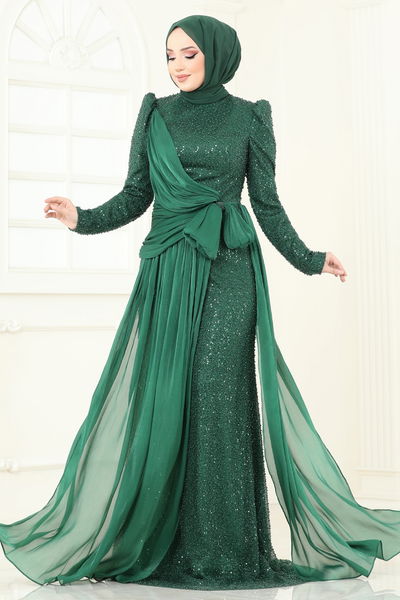 D.M.N. - Evening Dress 5076D170-MS Emerald - 360628