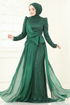 Evening Dress 5076D170-MS Emerald - Thumbnail