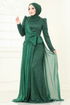 Evening Dress 5076D170-MS Emerald - Thumbnail