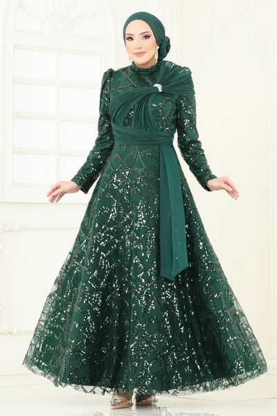 D.M.N. - Evening Dress 5099D170-MS Emerald - 360711
