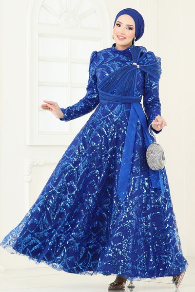 D.M.N. - Evening Dress 5099D170-MS Saxe - 360760