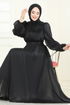 فستان سهرة أسود 5107D170-MS - Thumbnail