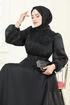 فستان سهرة أسود 5107D170-MS - Thumbnail