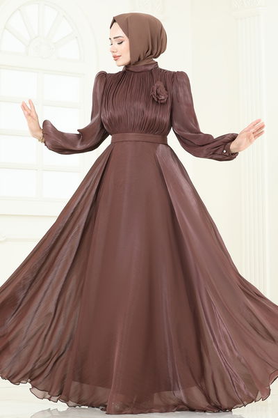 D.M.N. - Evening Dress 5107D170-MS Brown - 360861