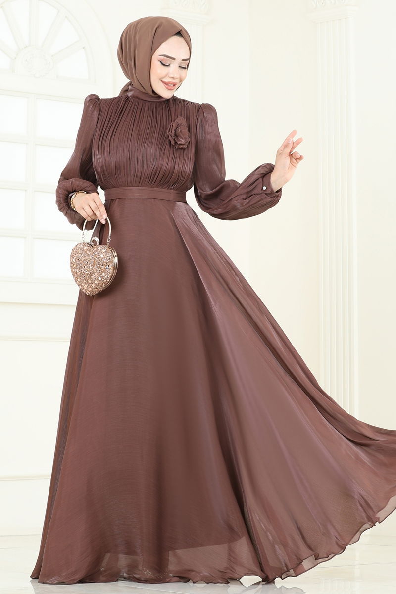 Evening Dress 5107D170-MS Brown