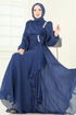 Evening Dress 5164D170-MS Navy Blue - Thumbnail