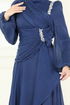 Evening Dress 5164D170-MS Navy Blue - Thumbnail