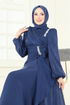 فستان سهرة كحلي 5164D170-MS - Thumbnail