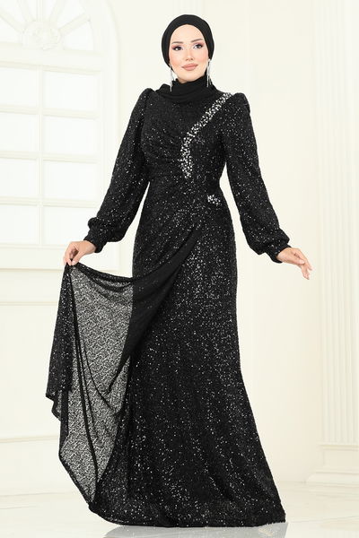 D.M.N. - فستان سهرة أسود 5238D170-MS - 386806