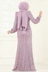 Evening Dress 5238D170-MS Light Lilac - Thumbnail