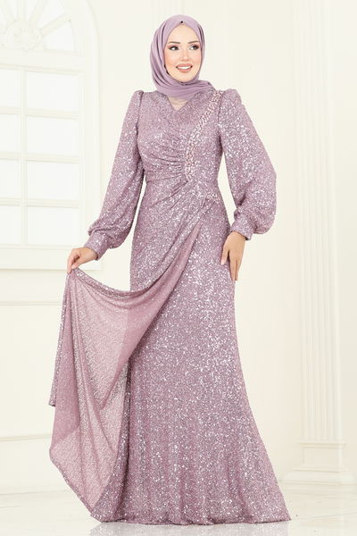 D.M.N. - Evening Dress 5238D170-MS Light Lilac - 386842